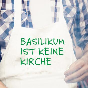 Küchenschürze Basilkum